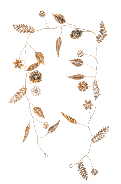 Bronze Flower Garland