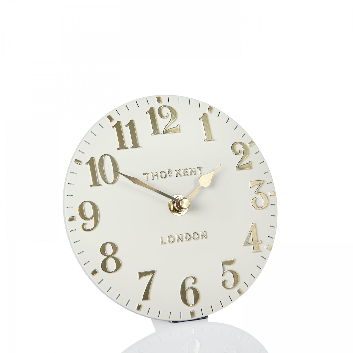 6" Oatmeal Arabic Mantle Clock