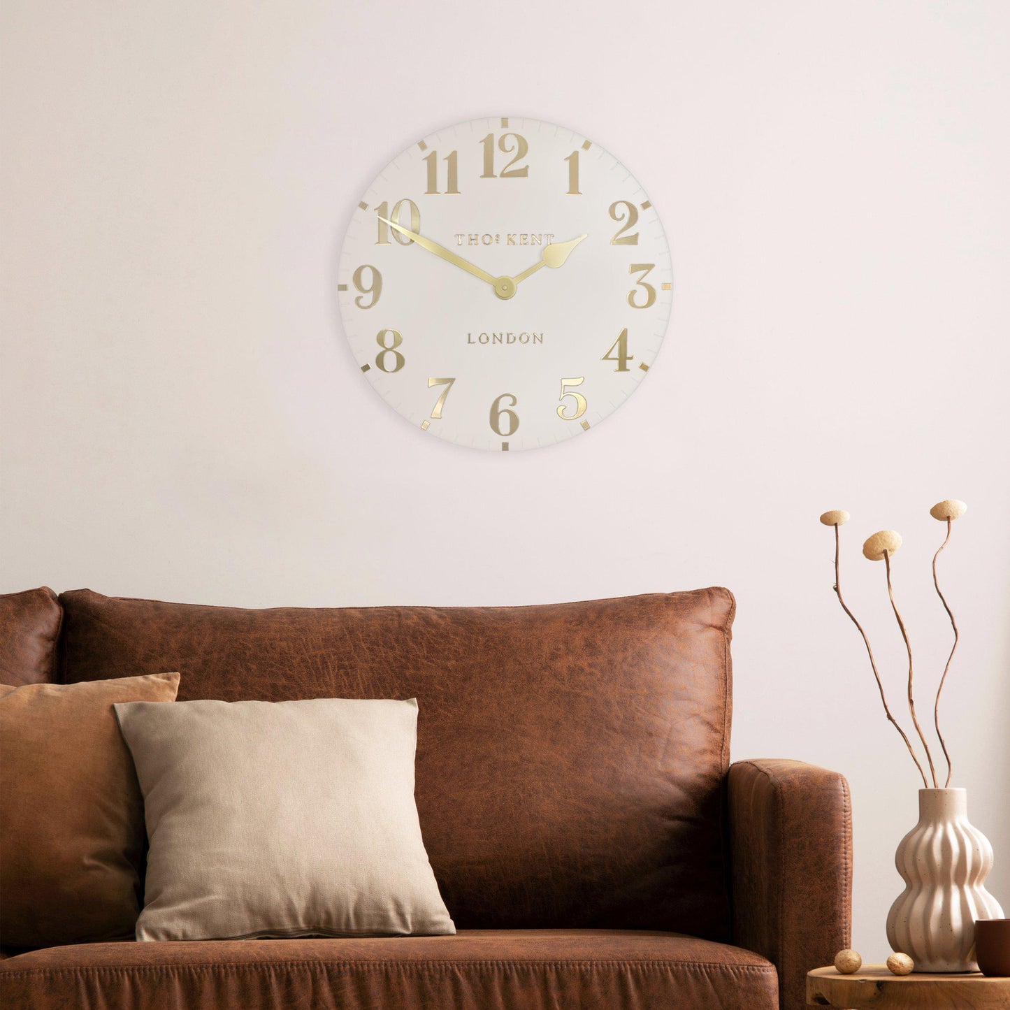 20" Arabic Wall Clock Oatmeal