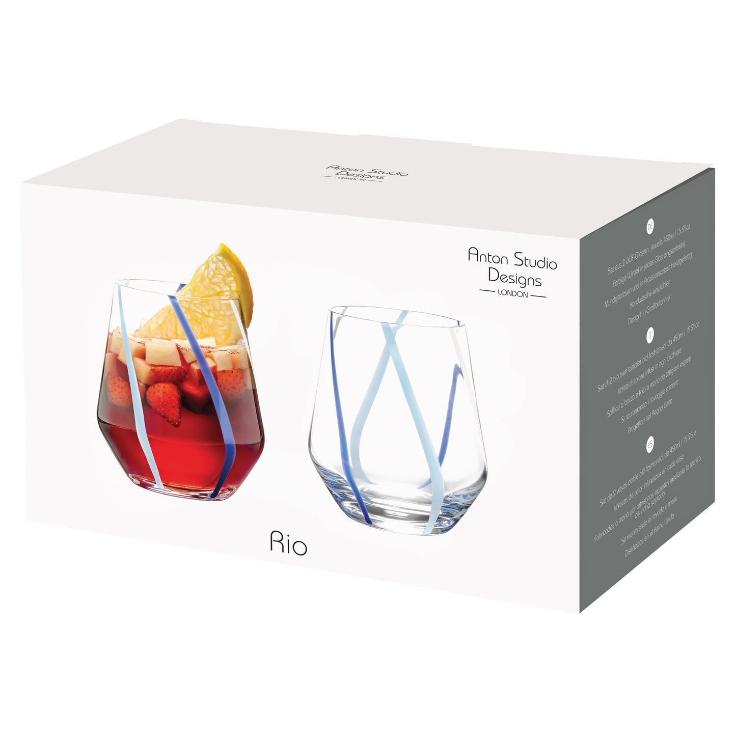 Azure Rio Tumbler Glass Set