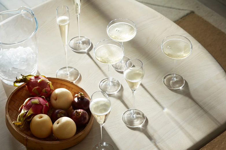 Champagne Saucer Duo