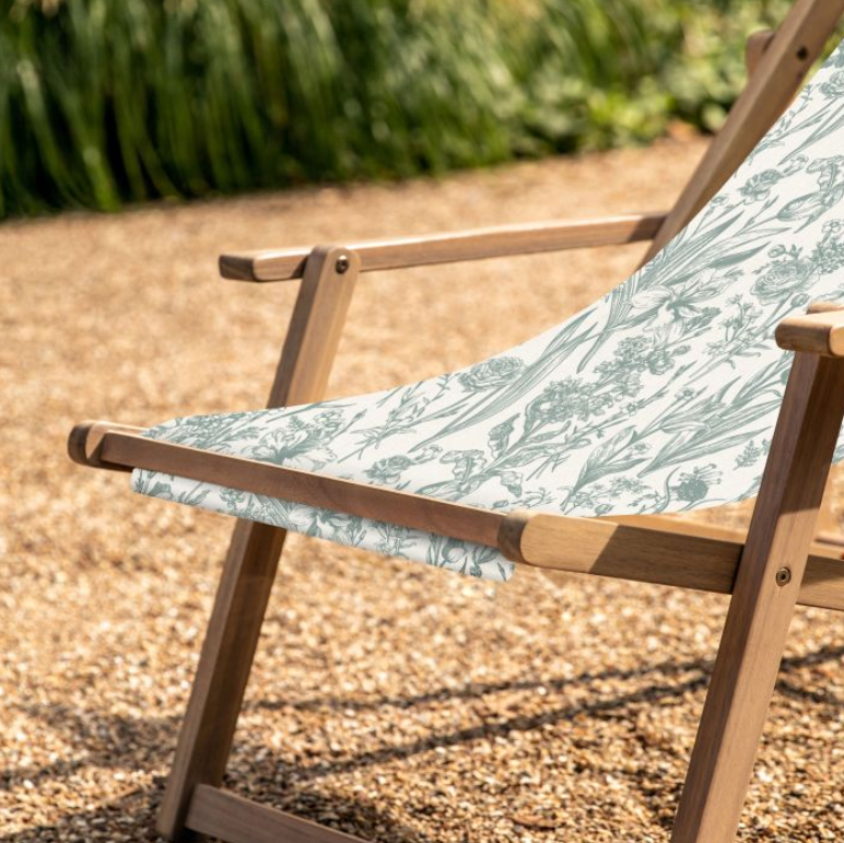 Floral Deck Chair