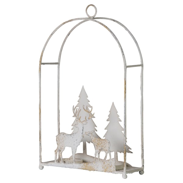 Reindeer Wall Scene Candle Holder