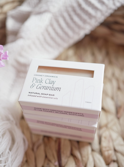 Pink Clay & Geranium Natural Soap Bar