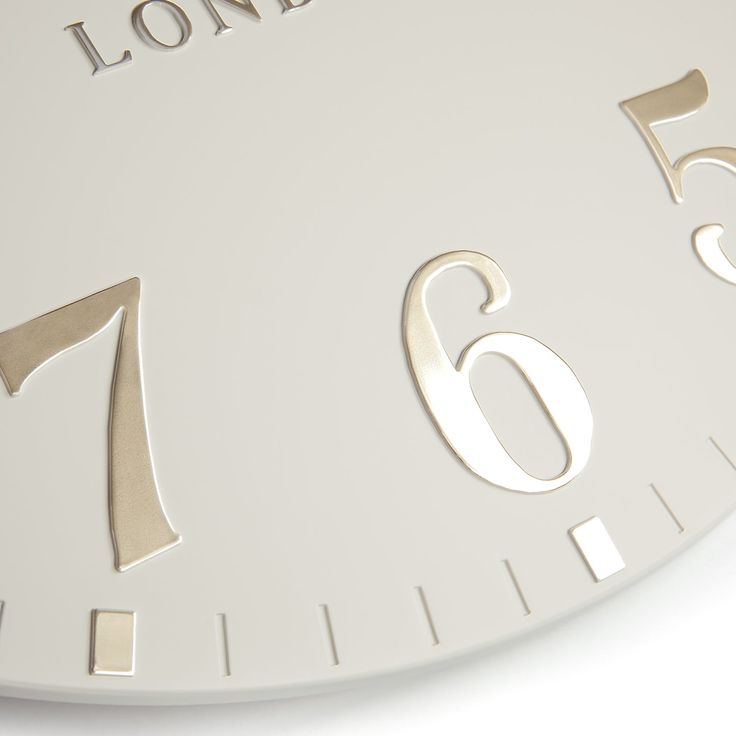 12" Arabic Wall Clock Oatmeal