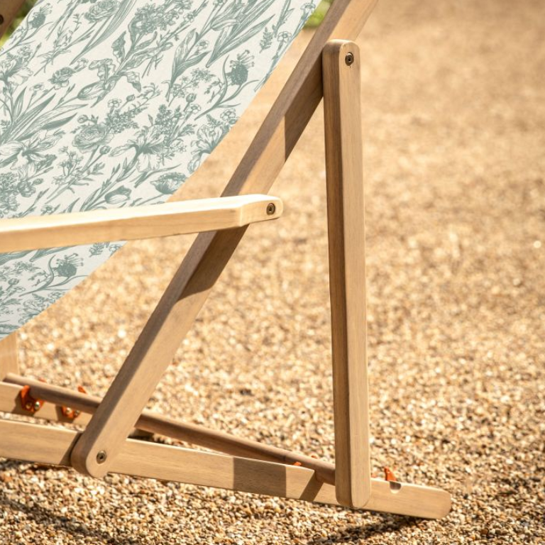 Floral Deck Chair
