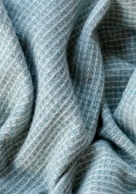 Sage Waffle Blanket
