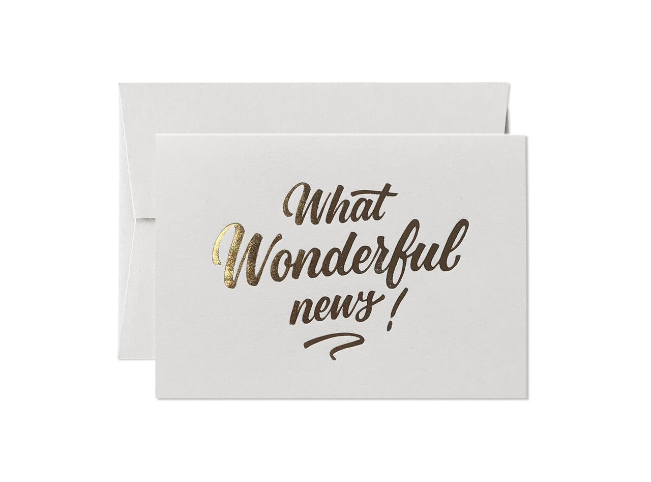 What Wonderful News!