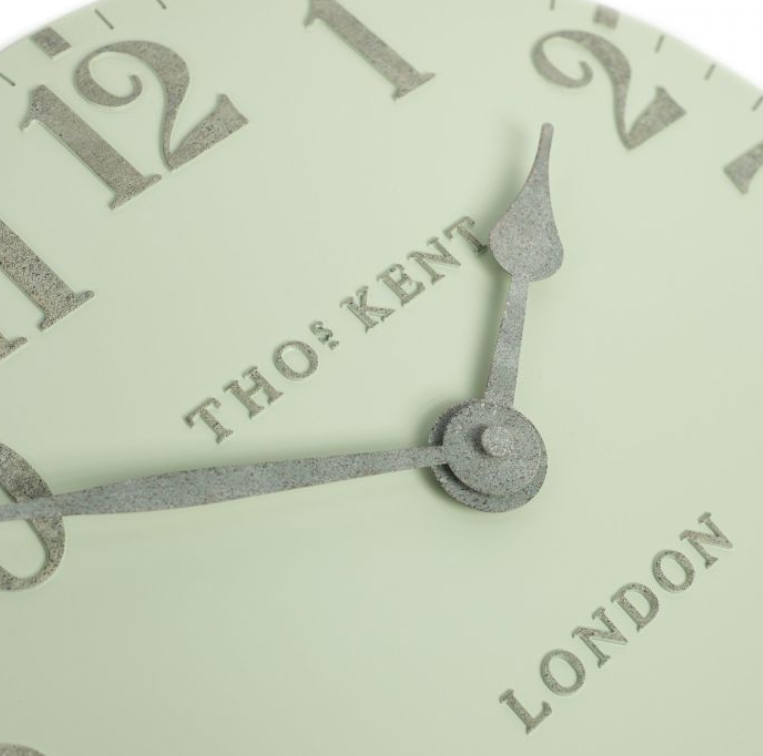 Pearl Green Arabic Wall Clock