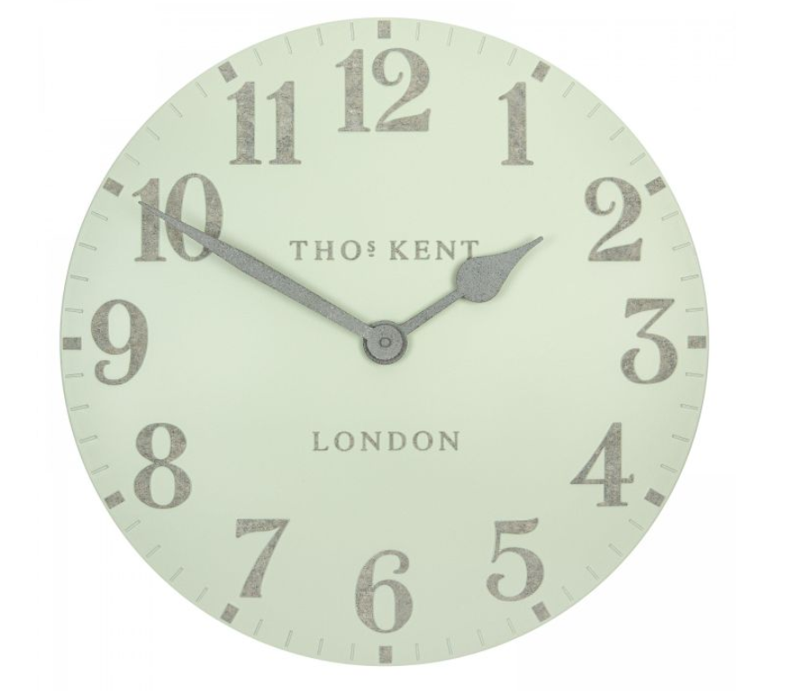 Pearl Green Arabic Wall Clock