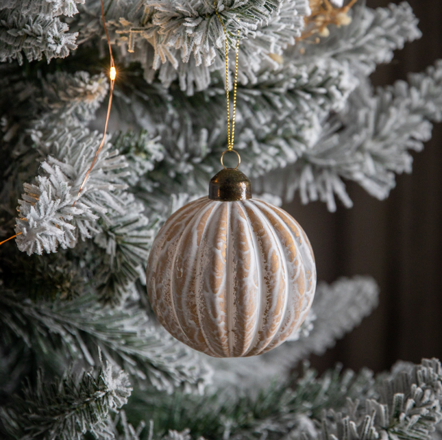 Marbled Bronze Bauble