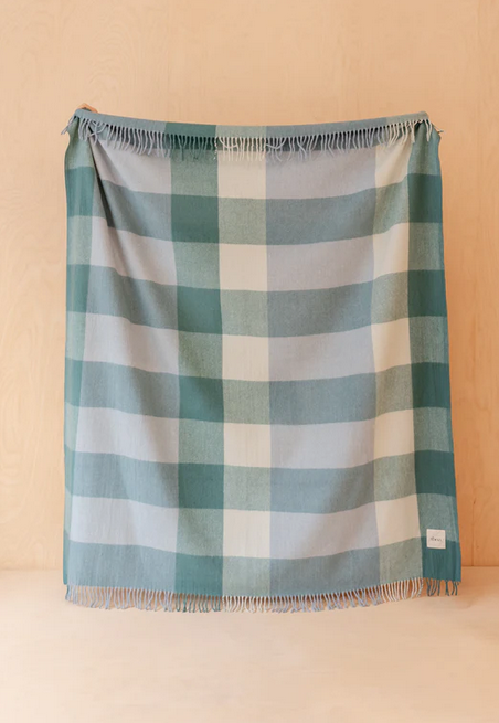 Blue Bold Check Blanket