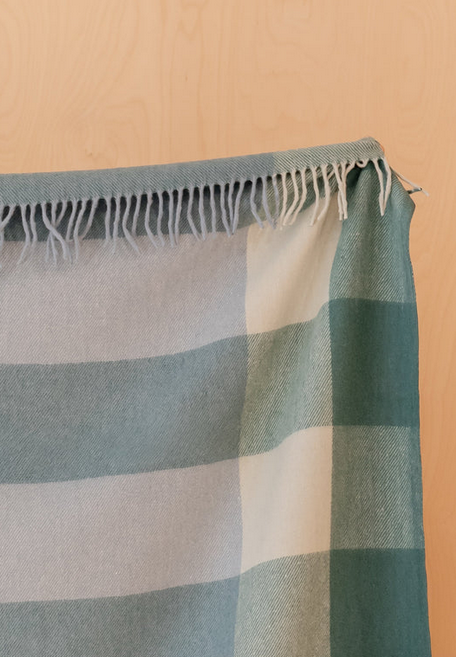 Blue Bold Check Blanket