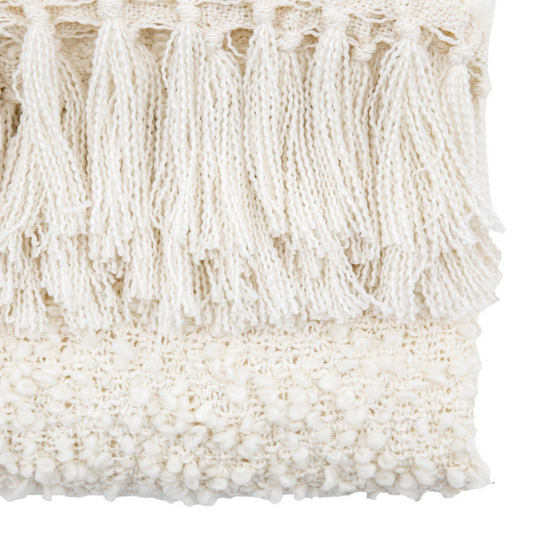 Natural Boucle Throw
