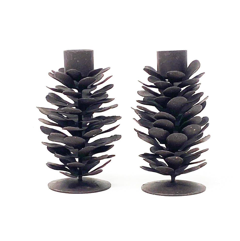 Fir Cone Candle Holder