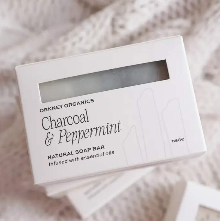 Charcoal & Peppermint Natural Soap Bar