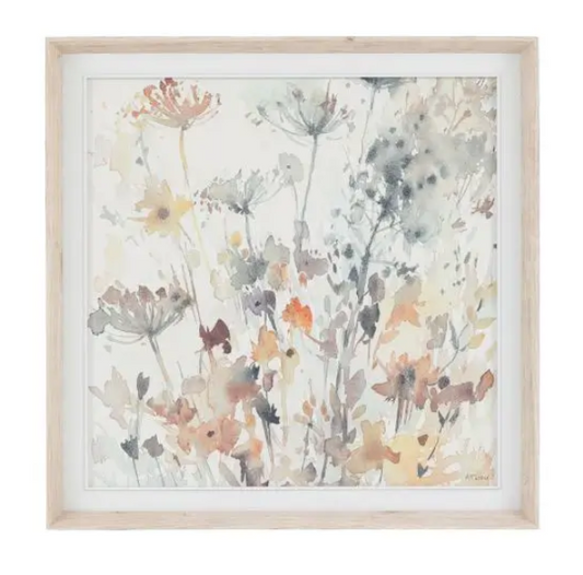 Garden Notes Framed Canvas