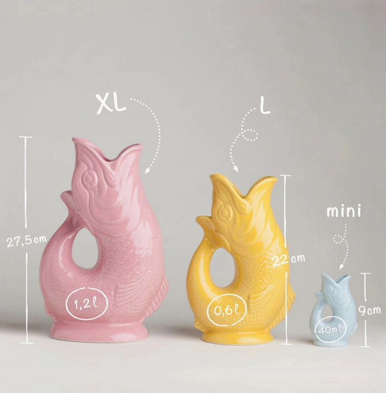 XL Eau de Nil Gluggle Jug