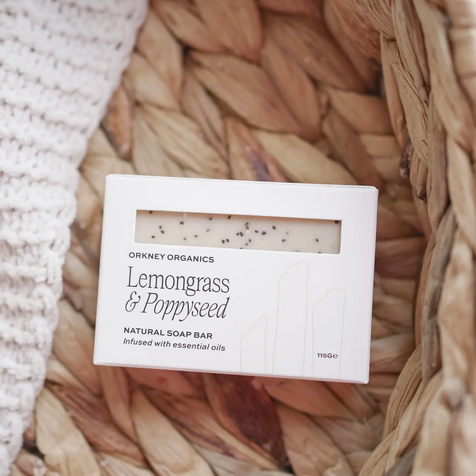 Lemongrass Poppy Seed Natural Soap Bar