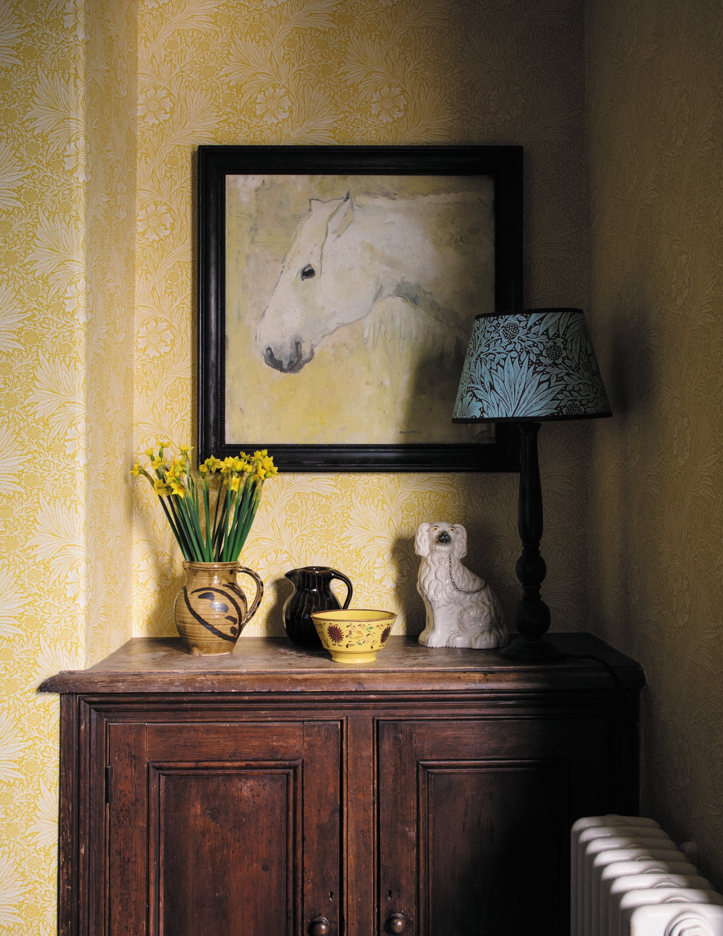 Marigold Yellow Wallpaper Sample