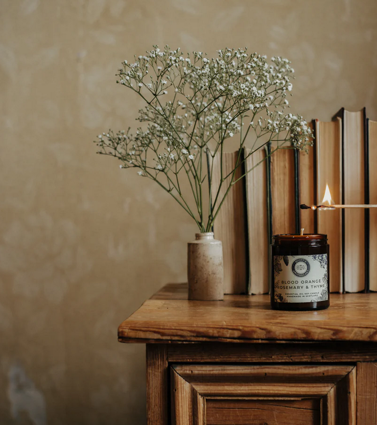 Blood Orange, Rosemary & Thyme Jar Candle