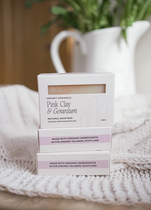 Pink Clay & Geranium Natural Soap Bar
