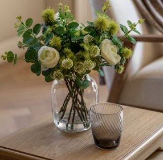 Rose Eucalyptus Vase Arrangement