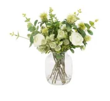 Rose Eucalyptus Vase Arrangement