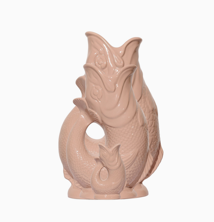 Tan Large Gluggle Jug
