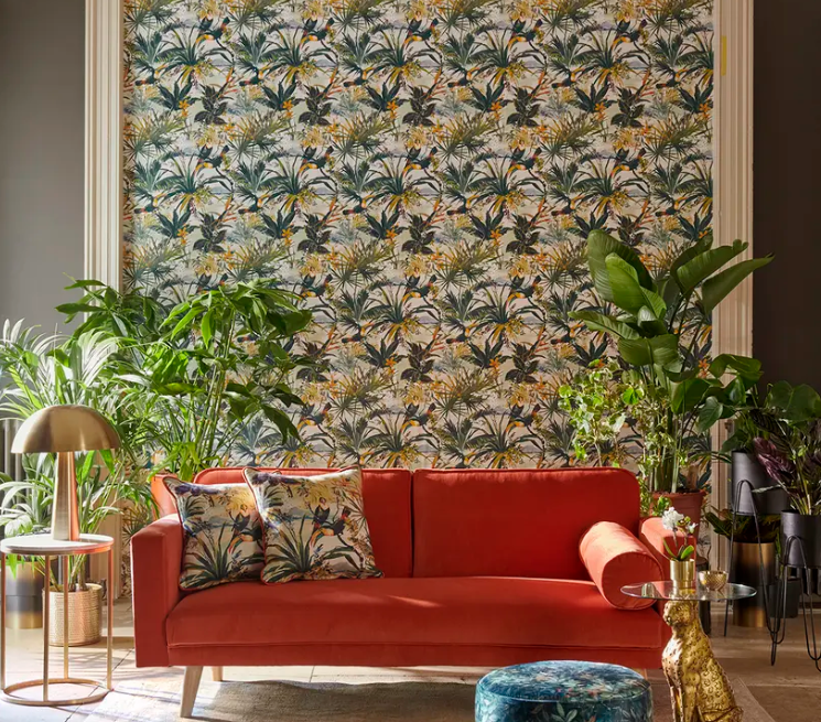 Toucan Antique Wallpaper