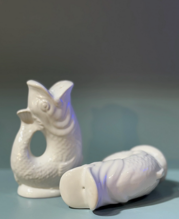 White Gluggle Salt & Pepper Set
