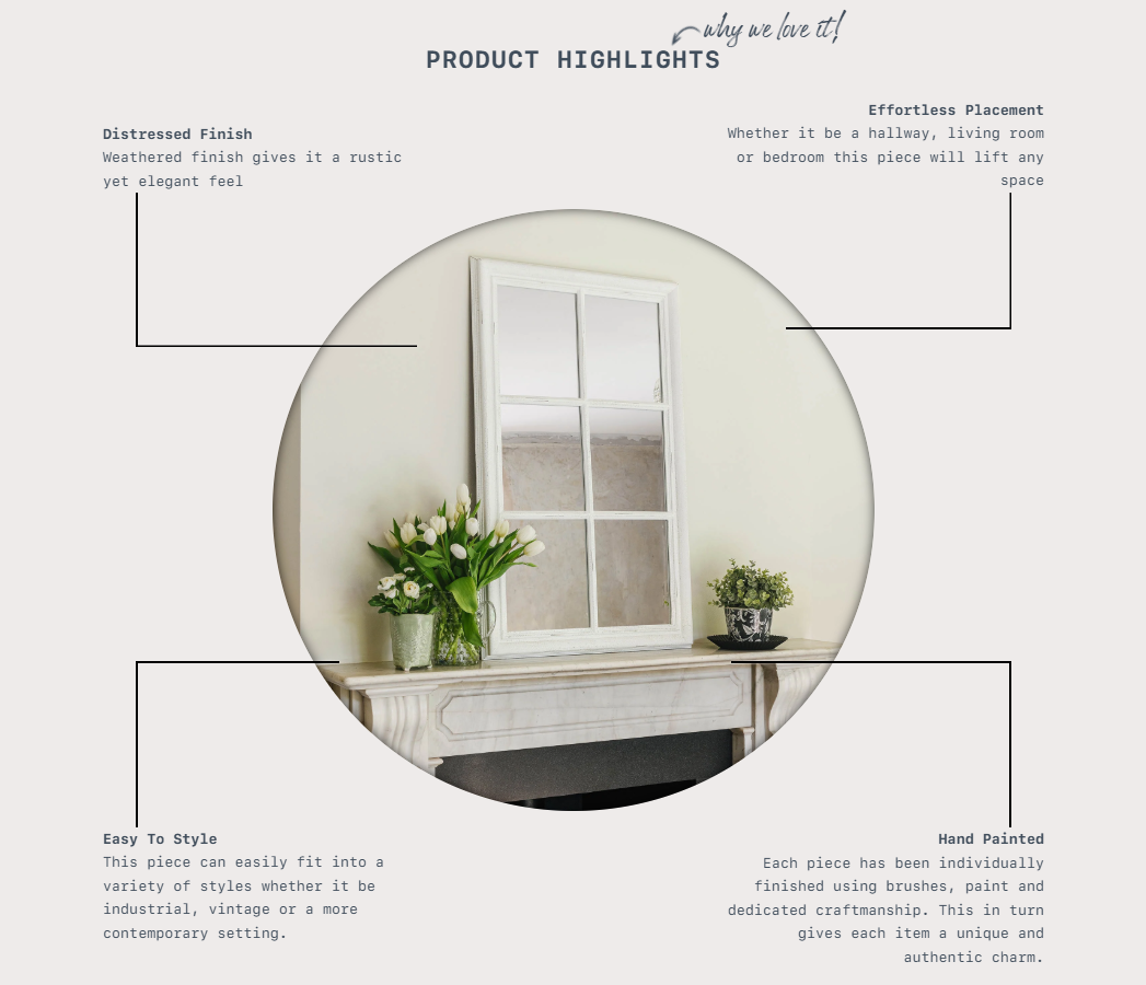 Wilton Window Mirror