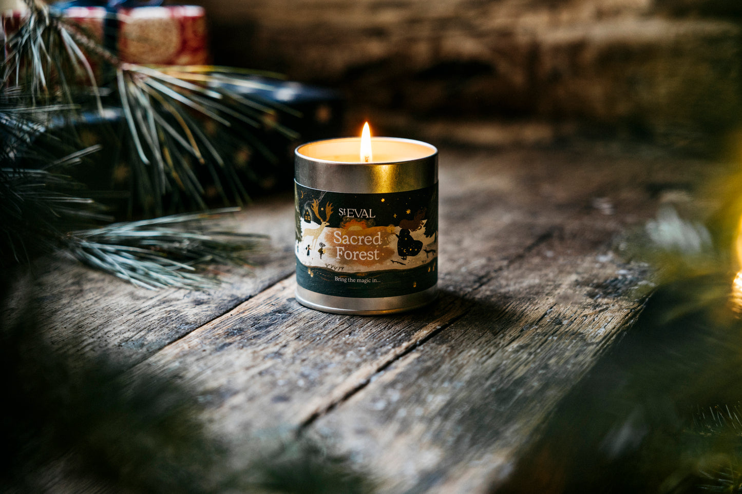 Sacred Forest Scented Tin Candle