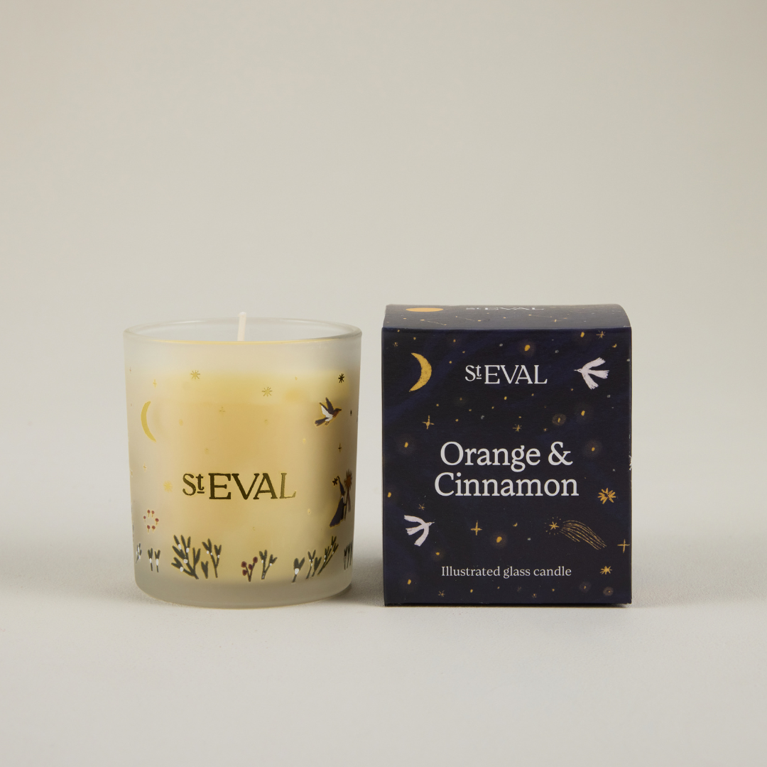 Orange & Cinnamon Wonderland Glass Candle