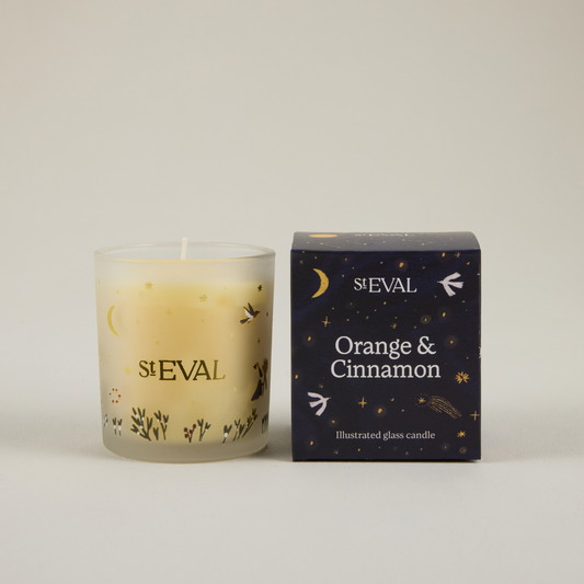 Orange & Cinnamon Wonderland Glass Candle