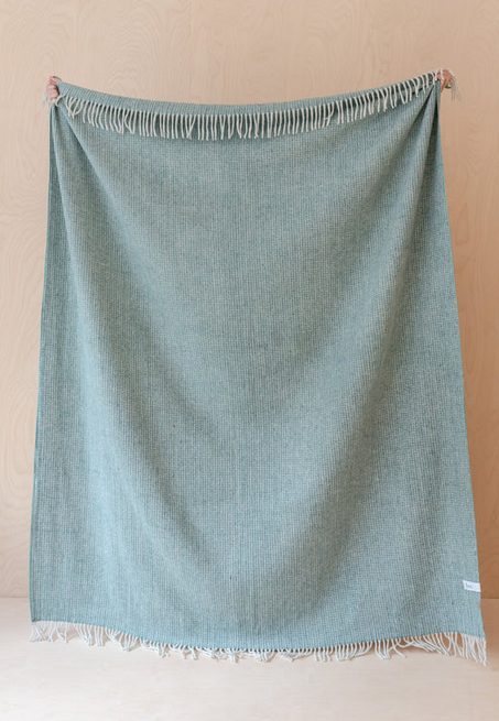 Sage Waffle Blanket