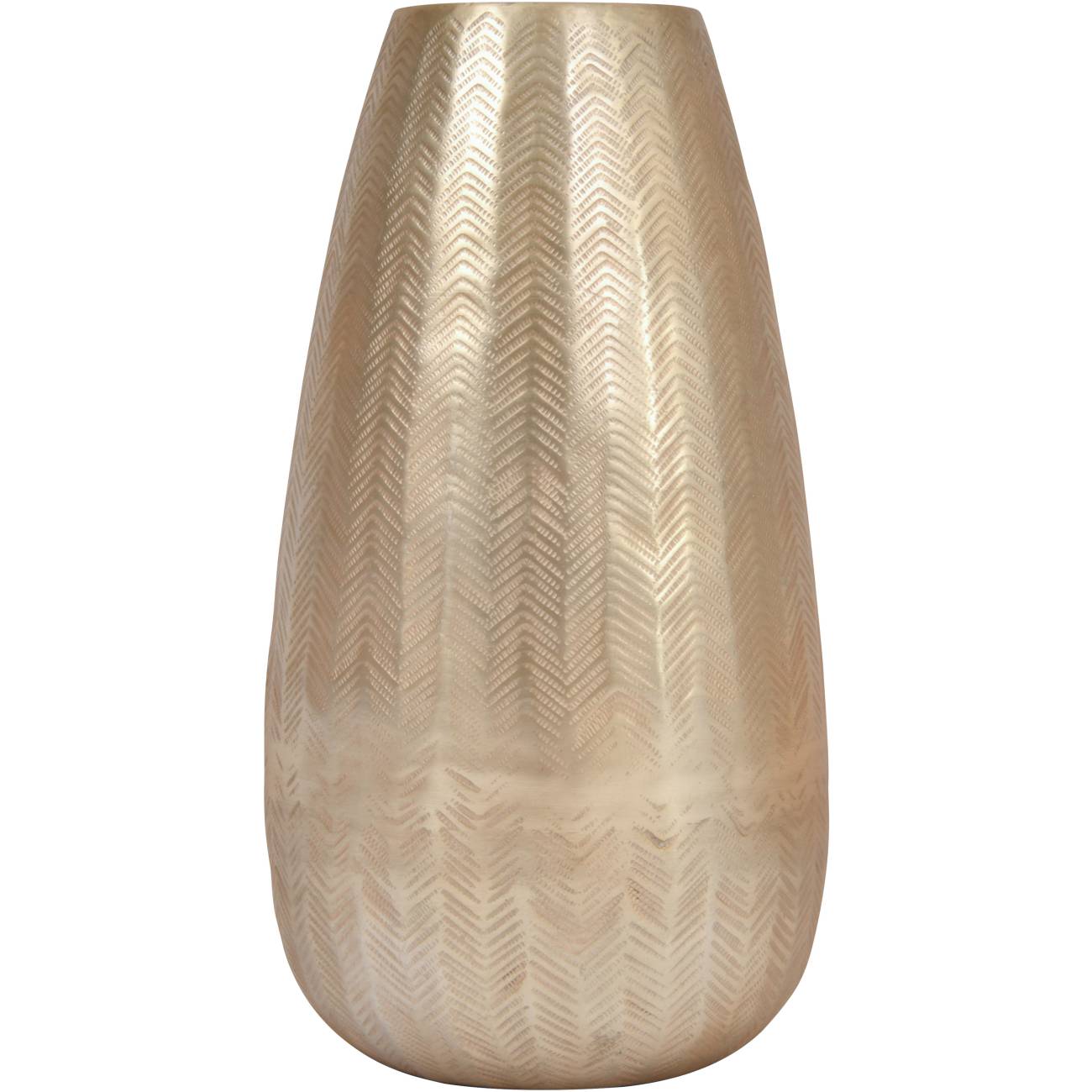 Herringbone Champagne Taper Vase