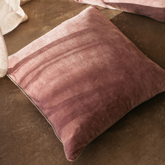Large Mauve Velvet Cushion