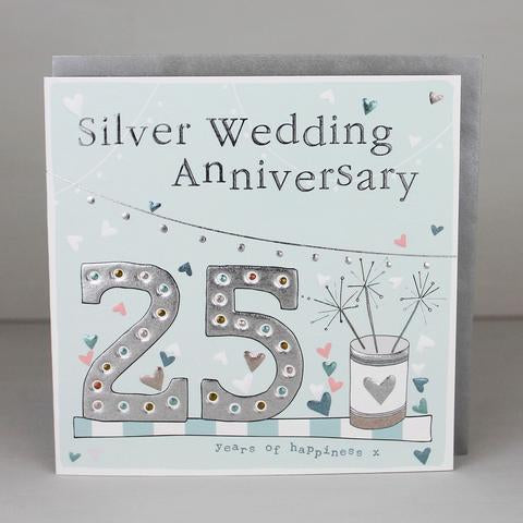 25th Wedding Anniversary Card