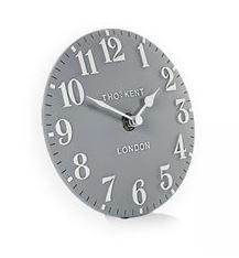 6" Arabic Mantel Clock Flax Blue