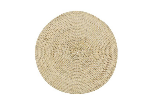 White Rattan Placemat