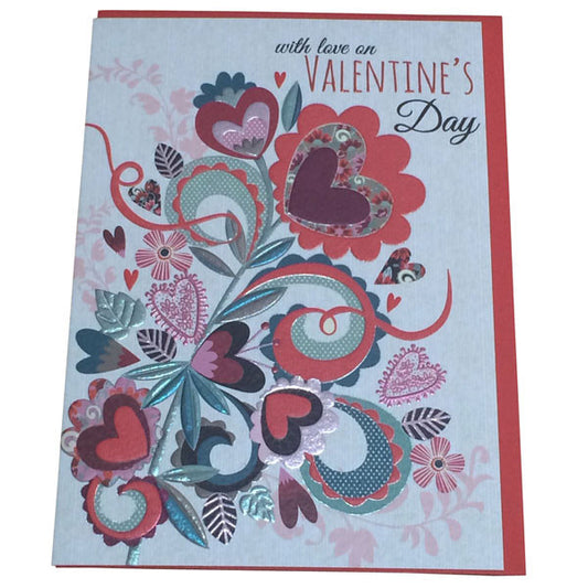 With Love On Valentines Day Card