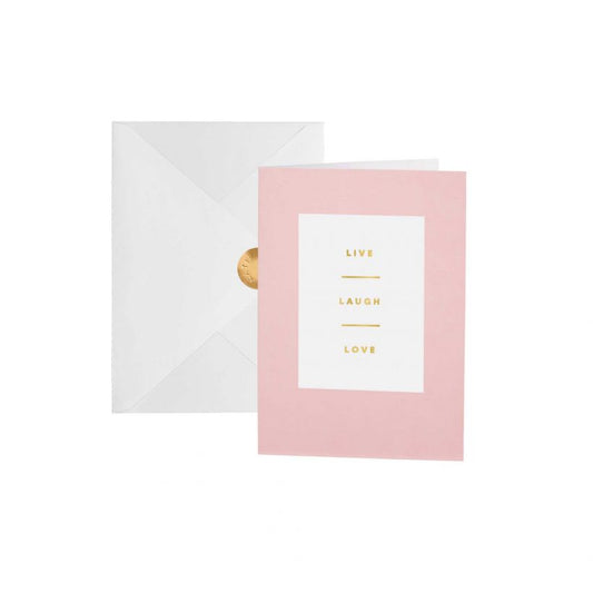 Greetings Card | Live Laugh Love