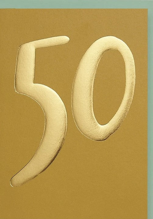 Gold 50 Card